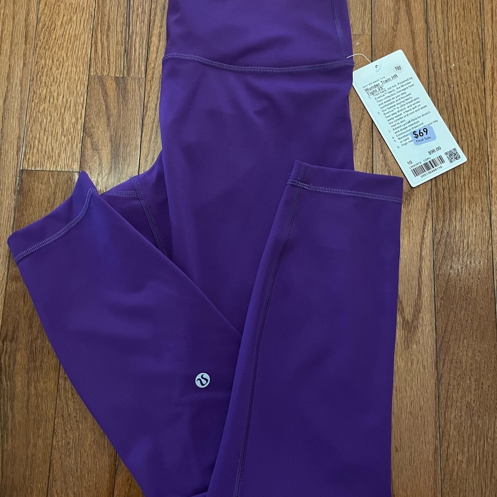 lululemon athletica Women's Leggings wunder train 25” size 10